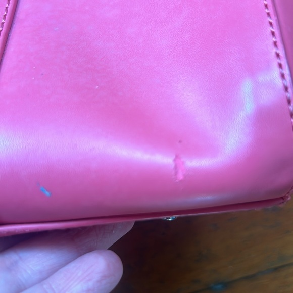 Agnes B. Tote Bag Handbag Leather Zip Closure - Picture 13 of 14